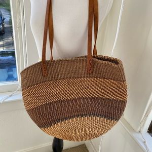 Vintage Sisal Jute Tote Bag